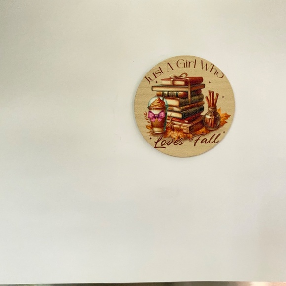 Custom Autumn Girl Canvas Magnet for Cozy Fall Refrigerator Decor - Picture 7 of 7